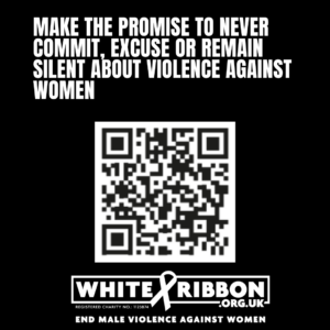 white ribbon day pledge QR code